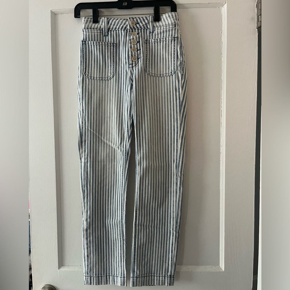 Anthropologie x Pilcro & The Letterpress striped jeans